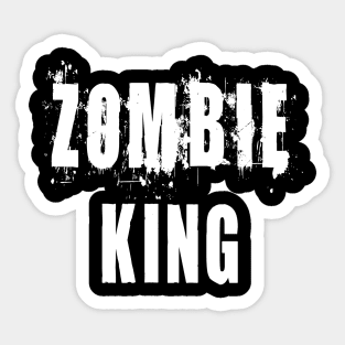 Zombie King: Funny Apocalypse T-Shirt Sticker